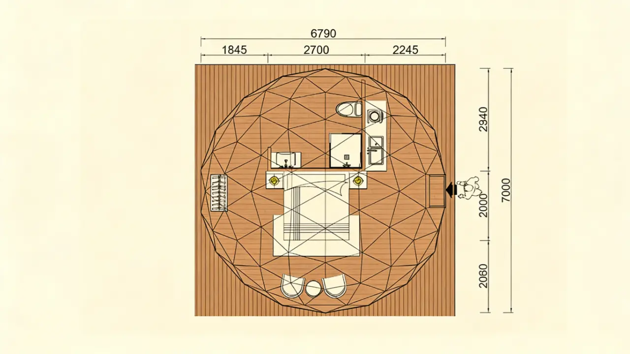 7m dome tent