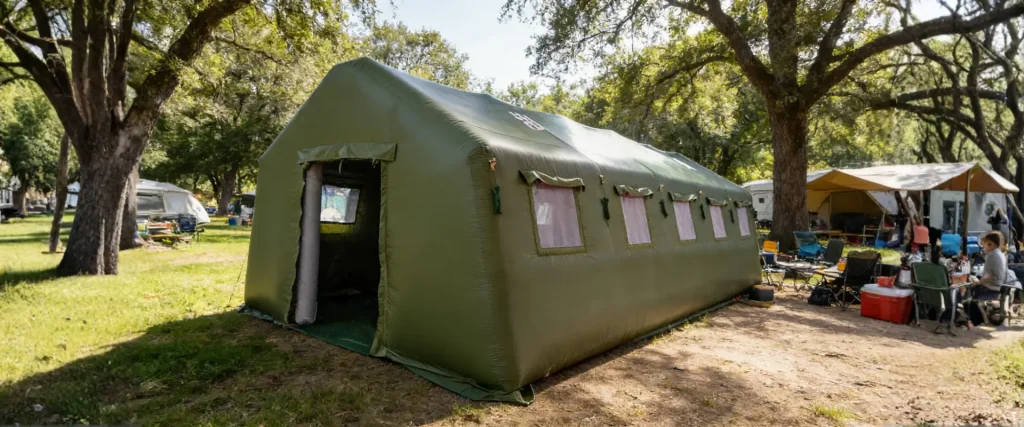air tent manufacture