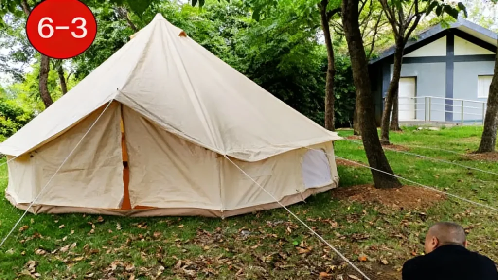 bell tent set up