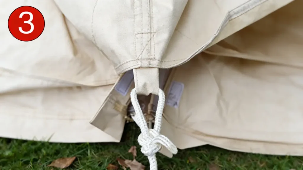 bell tent set up