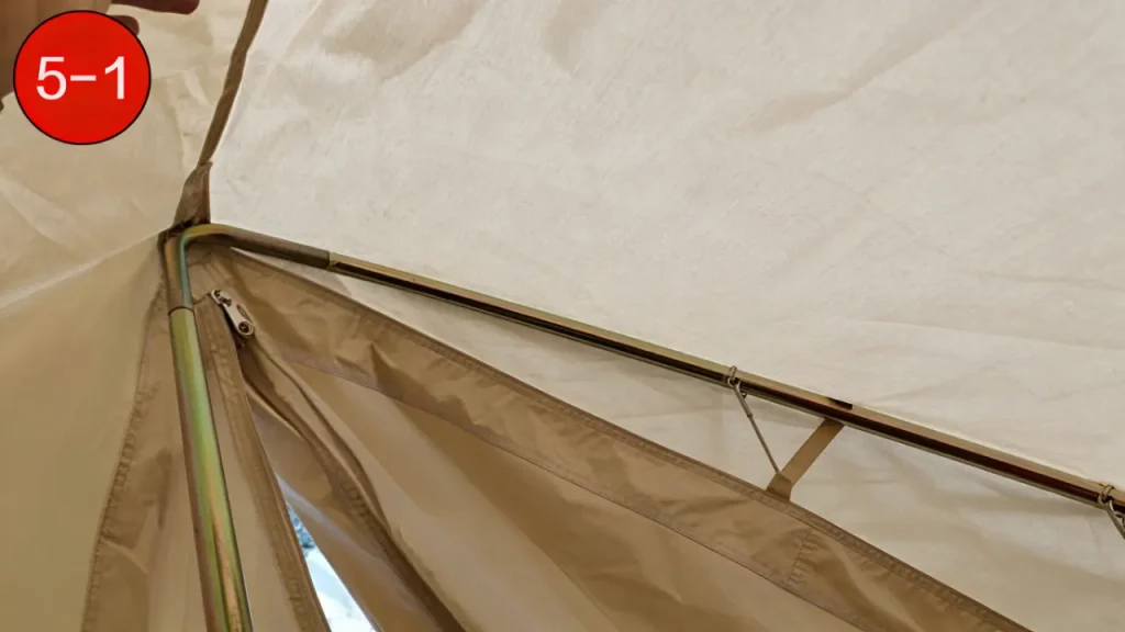 bell tent set up