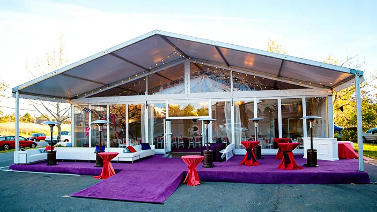clearspan marquee wedding