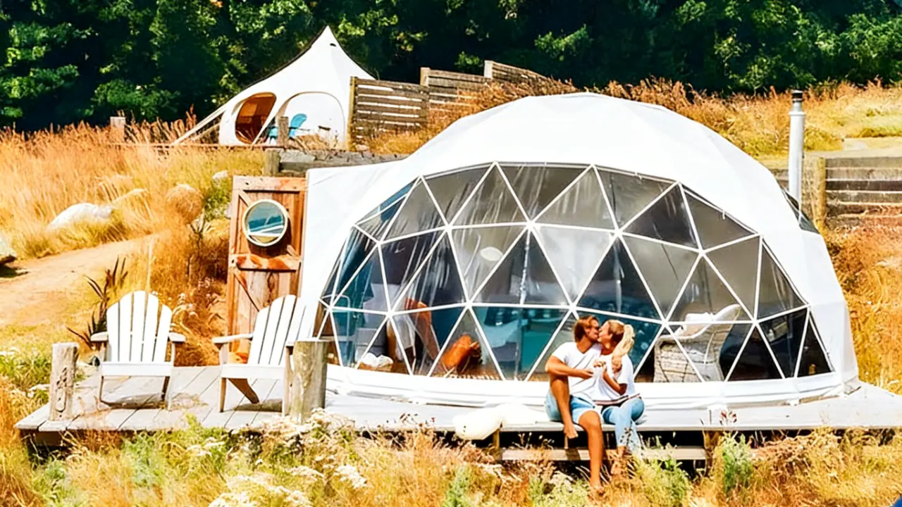 dome glamping tent