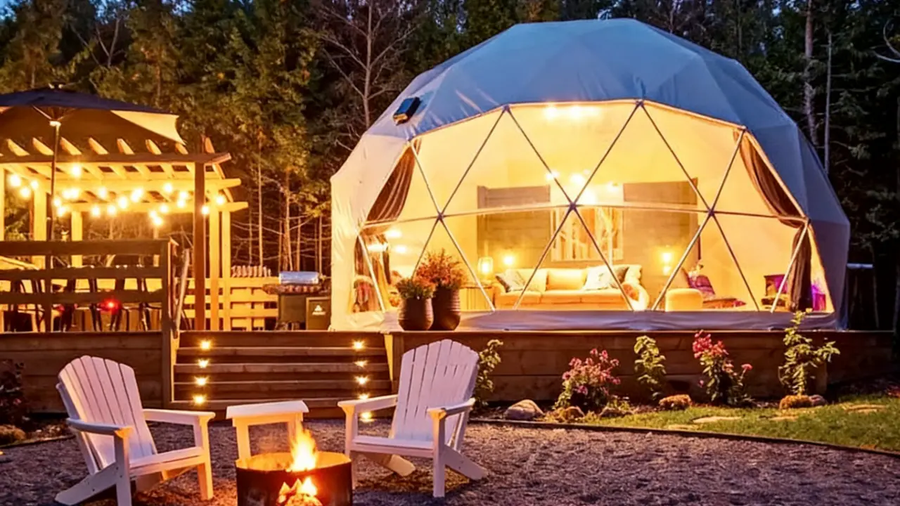 dome tent camping