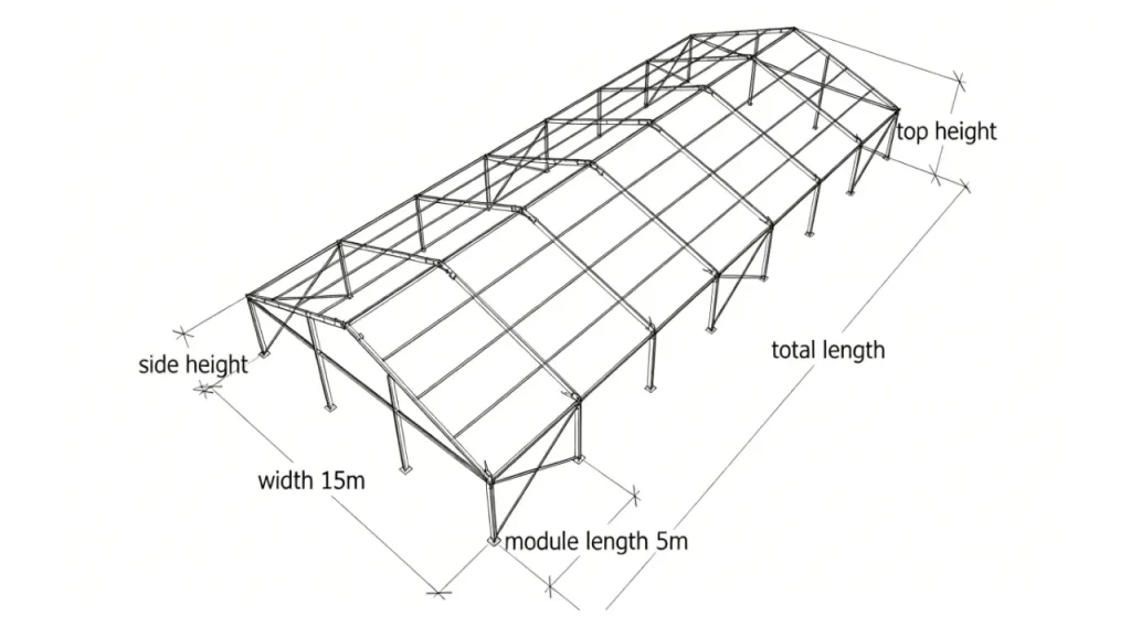 aluminium frame tent