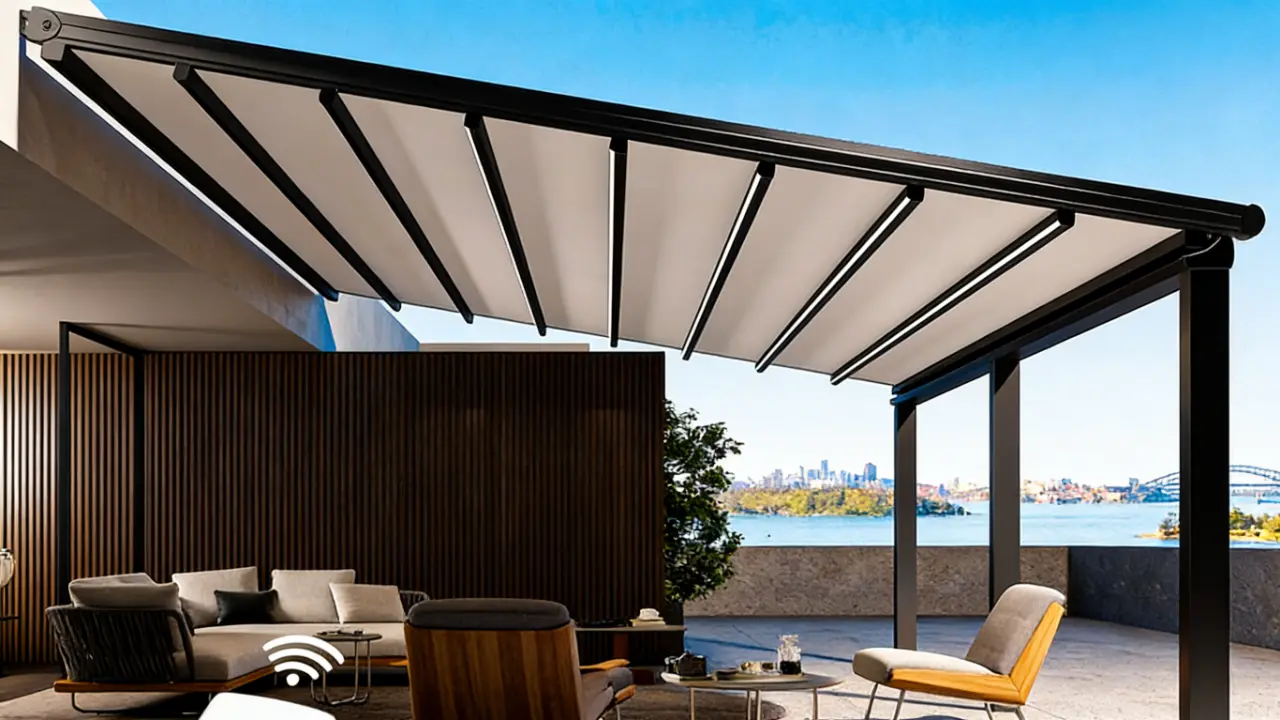 aluminum louvered pergola