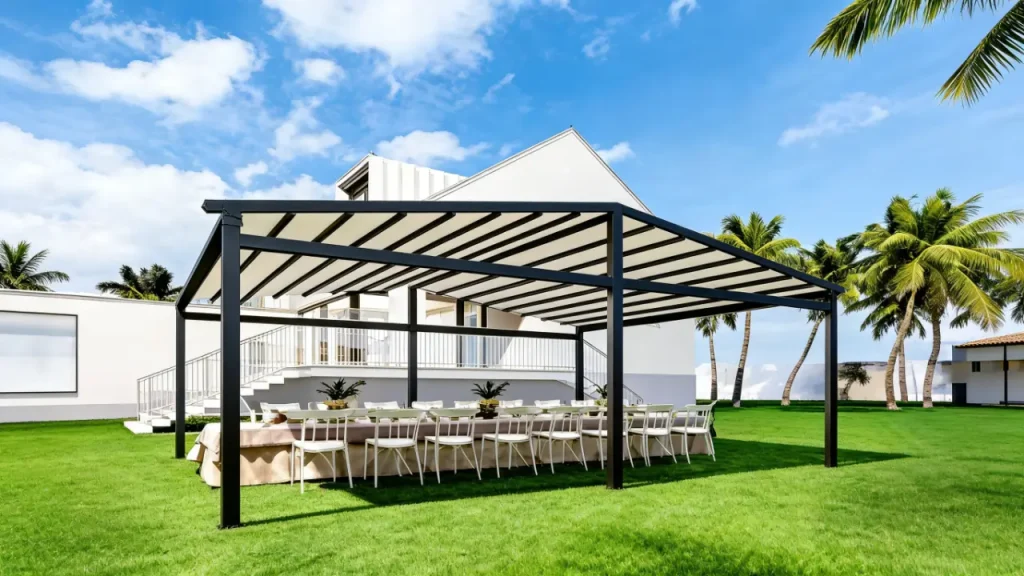 aluminum pergola