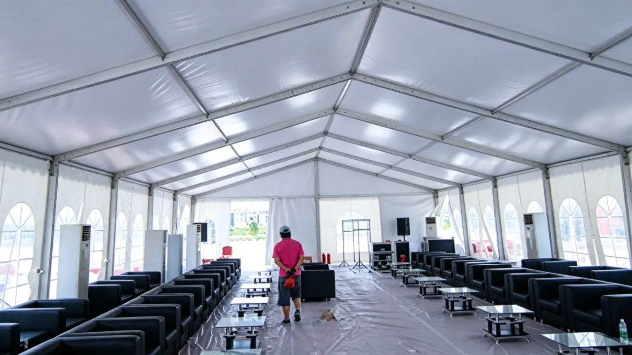 clear span structure tent