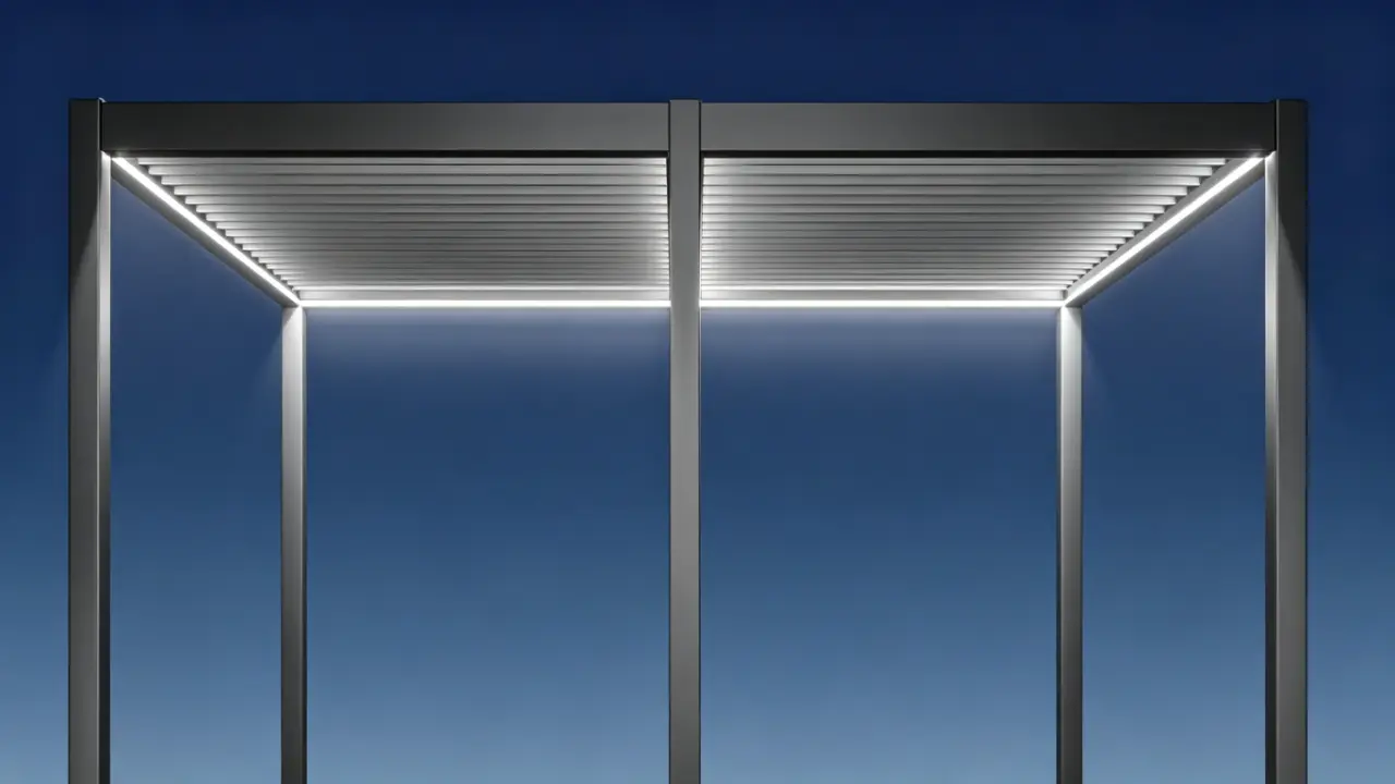 electric louvered pergola