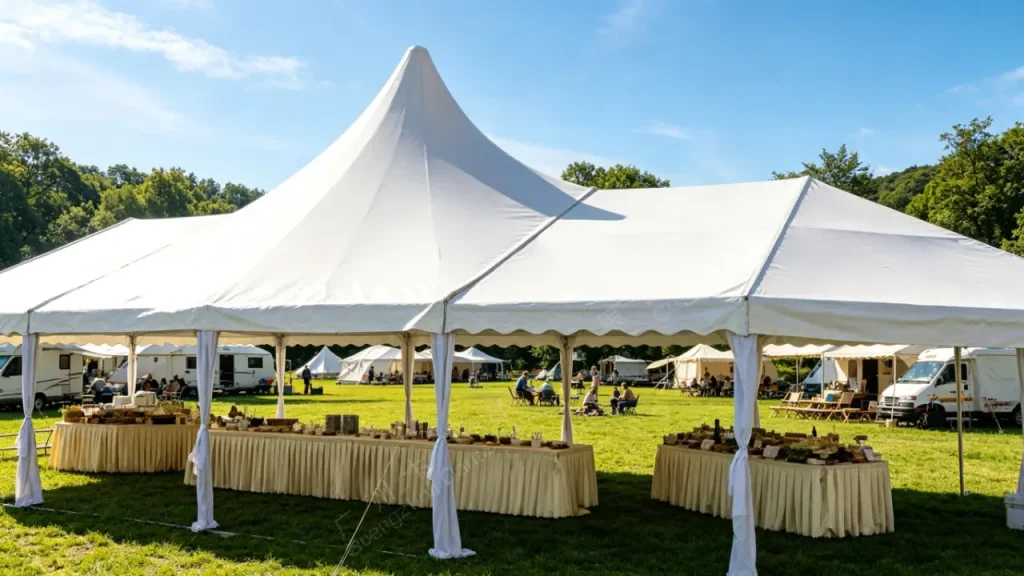large industrial tents