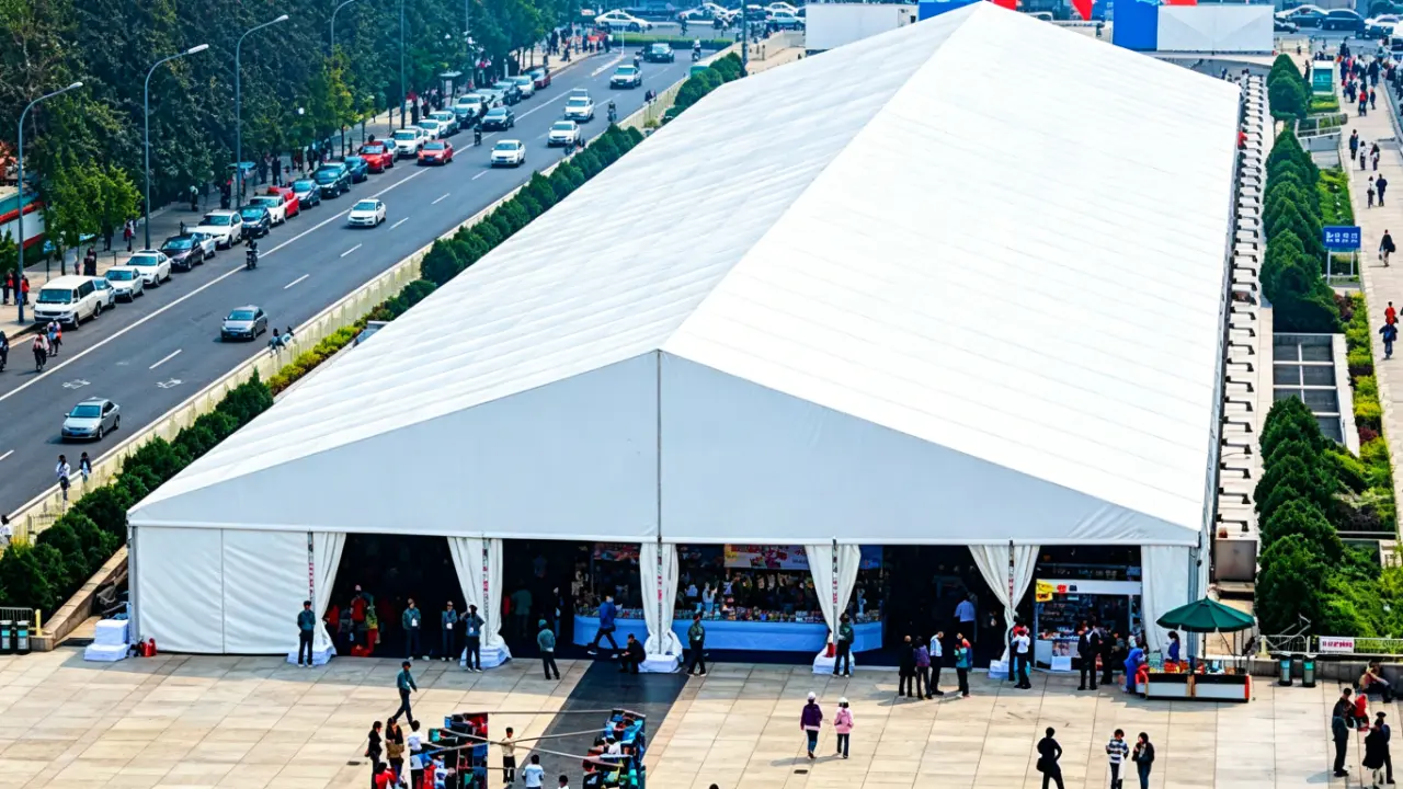 large industrial tents