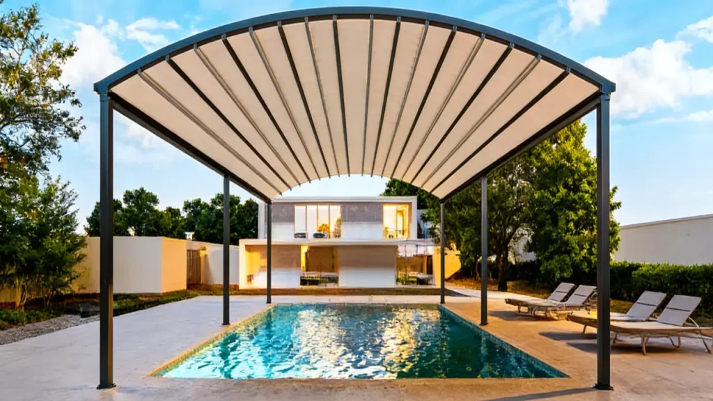 motorized pergola roof