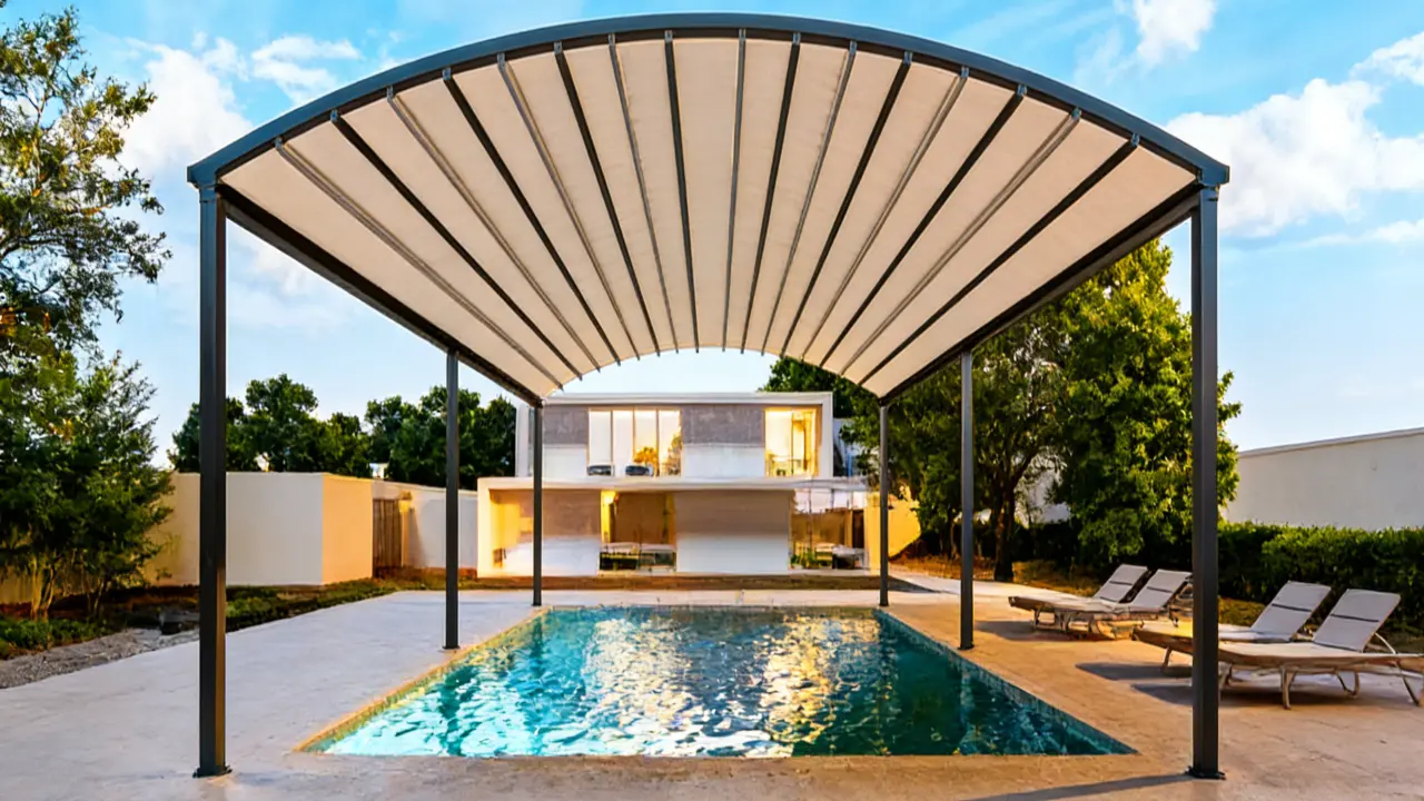 motorized pergola roof