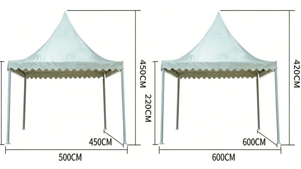 pagoda tent cost