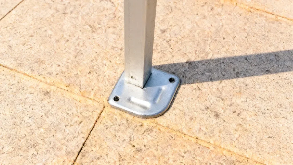 sun shade poles
